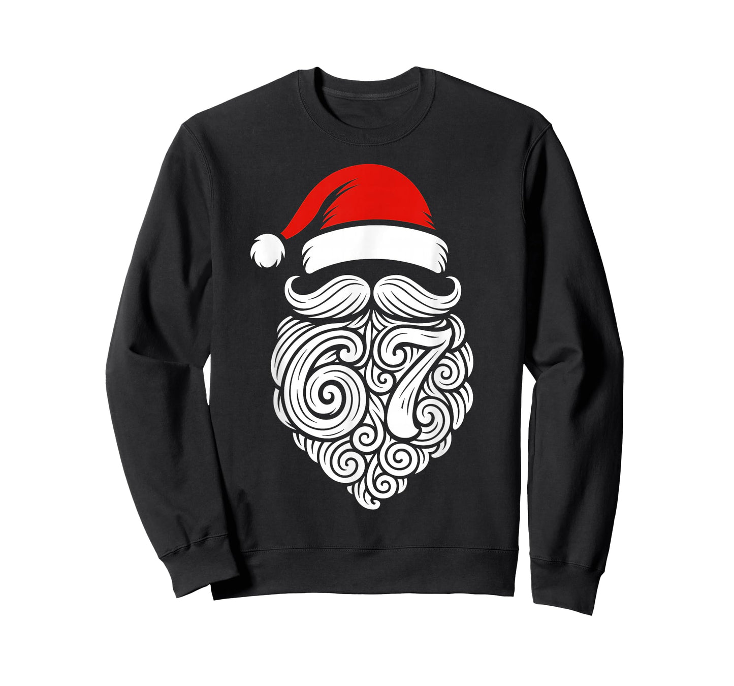 Funny Six Seven 6 7 Meme Santa Christmas Shirt Men Boys Teen T-Shirt