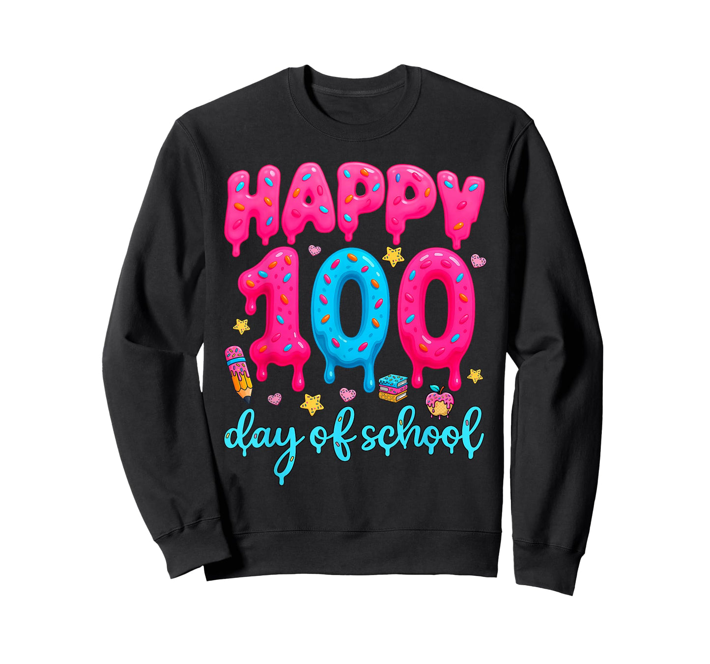 Happy 100th Day of School Teachers Student 100 Days Smarter T-Shirt