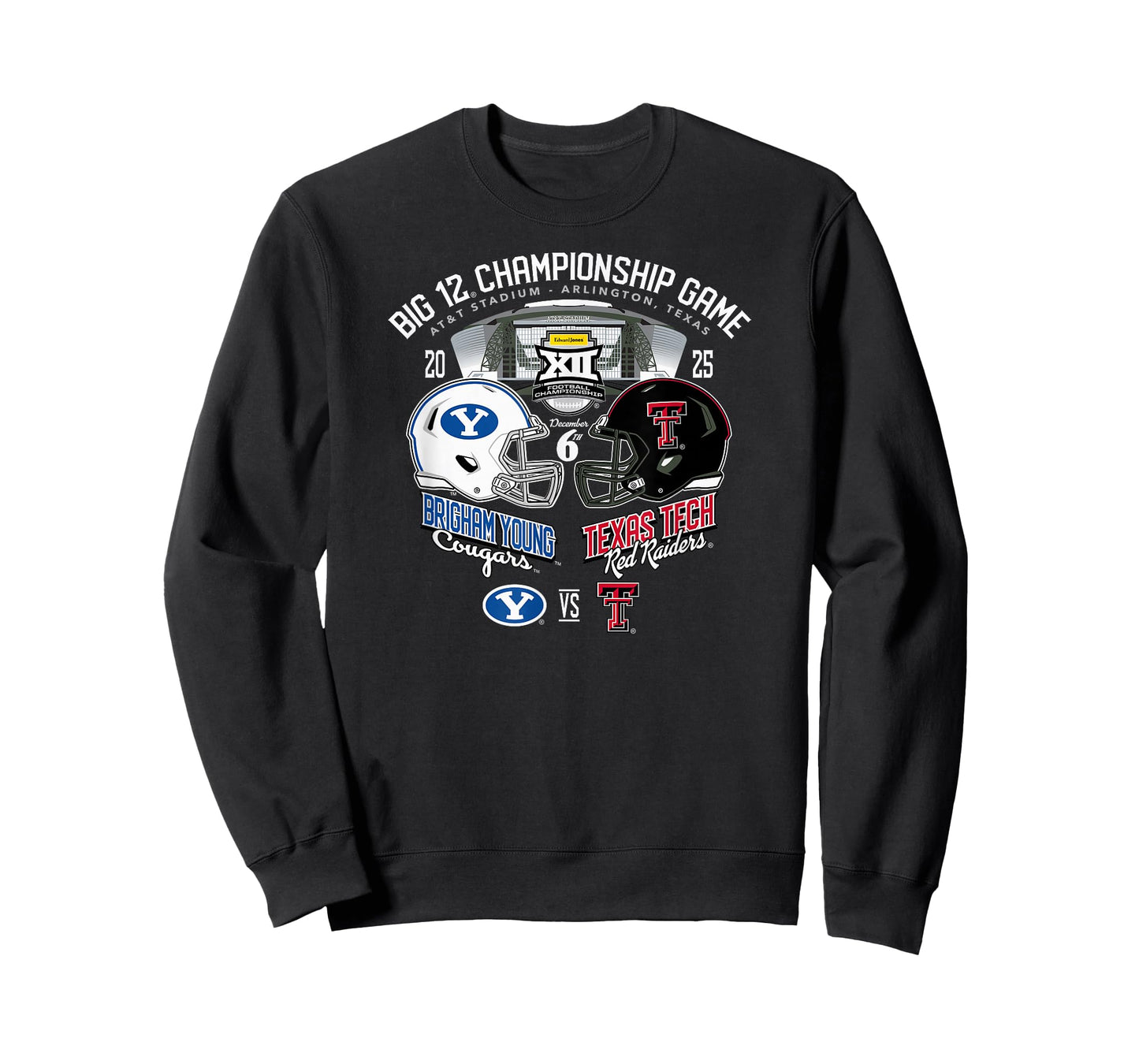 BYU vs Texas Tech Big 12 Championship 2025 Football T-Shirt