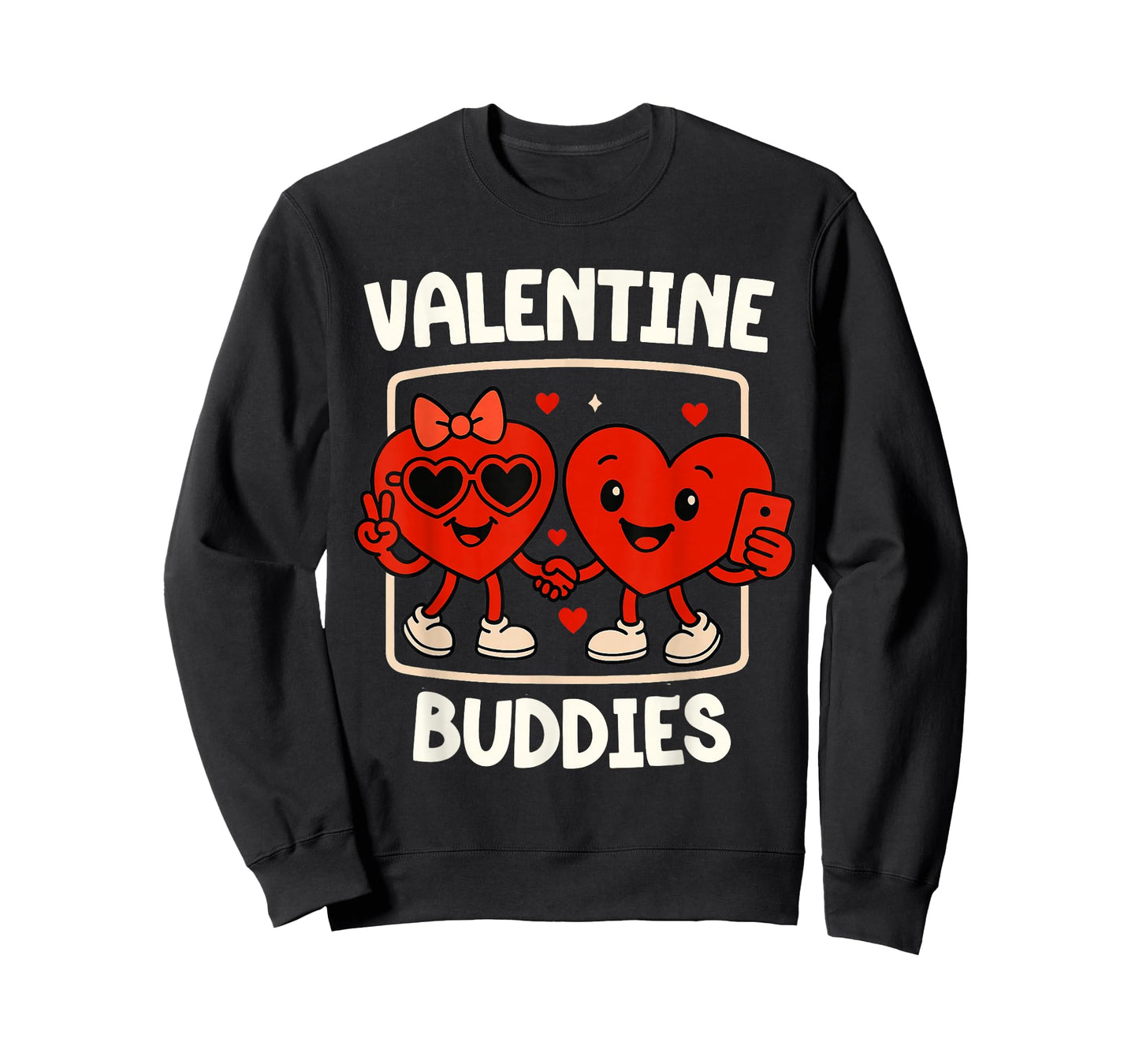 Valentine Buddies Twin Bestie Friends Matching Boys Girls T-Shirt