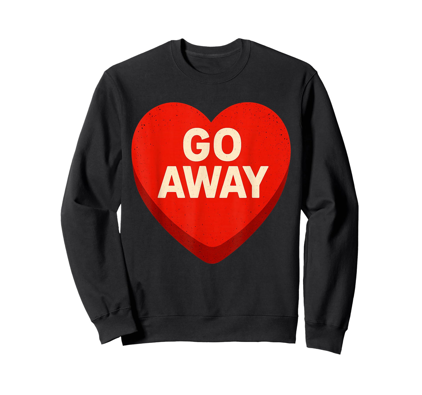 Anti Valentines Day Goth Emo Candy Heart Go Away T-Shirt