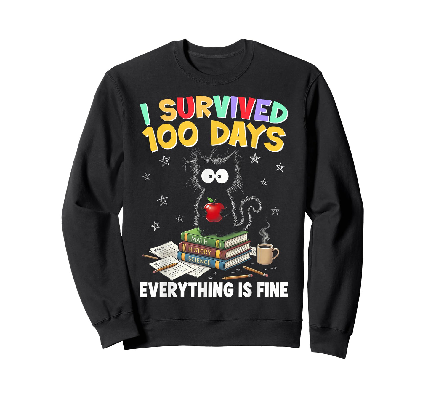I Survived 100 Days of School Teacher & Kids T-Shirt