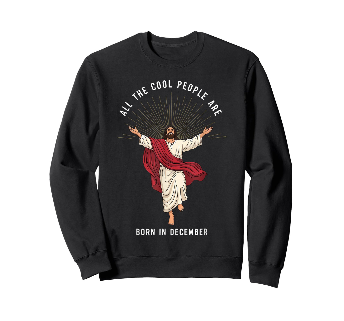 Cool People are Born in December Christian Christmas Jesus T-Shirt