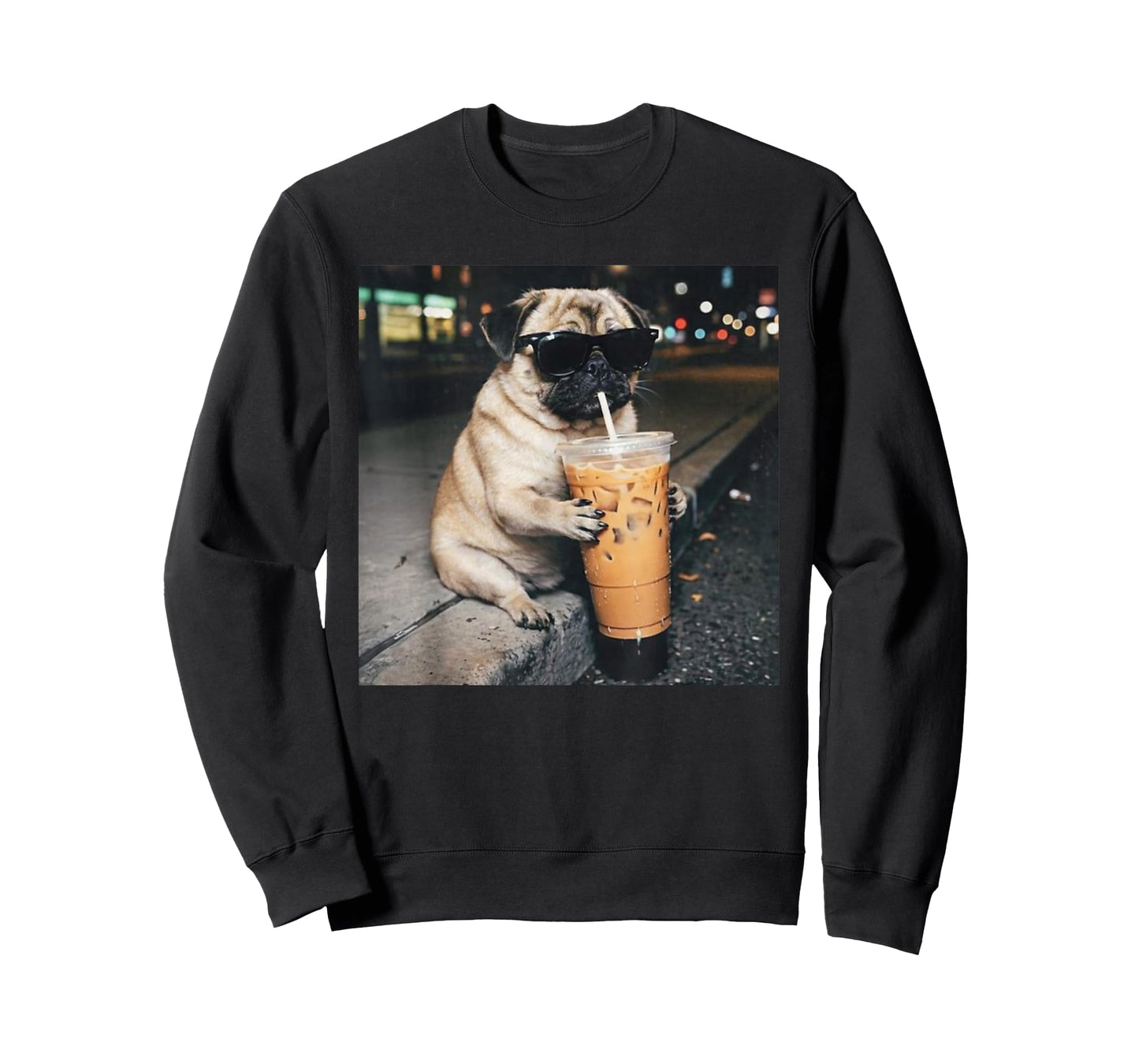 Pug Iced Coffee T-Shirt