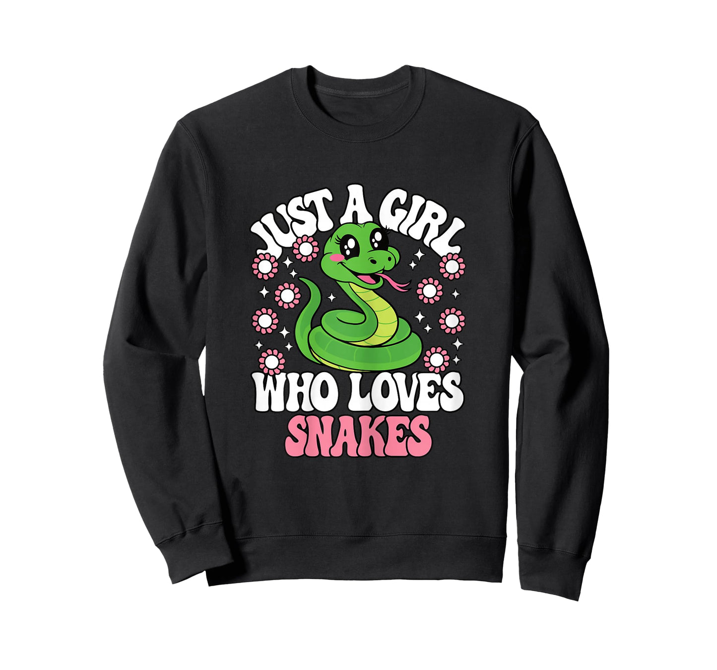 Just A Girl Who Loves Snakes Cute Reptile Girls Kids T-Shirt