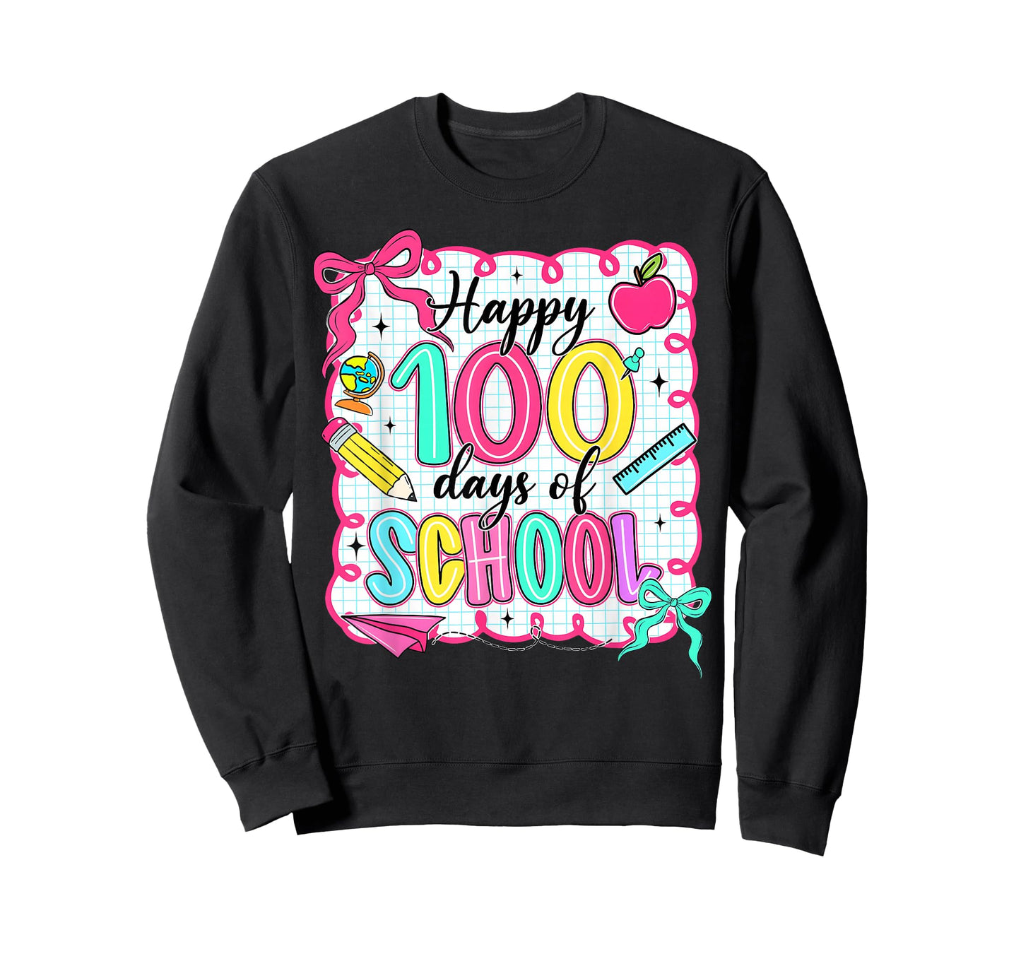 Happy 100 Days of School Cute School Teacher Kids T-Shirt