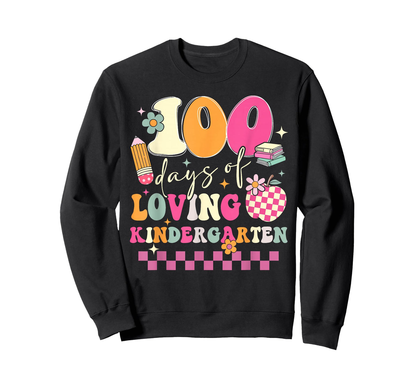 100 Days of Loving Kindergarten 100th Day Teachers Kids T-Shirt