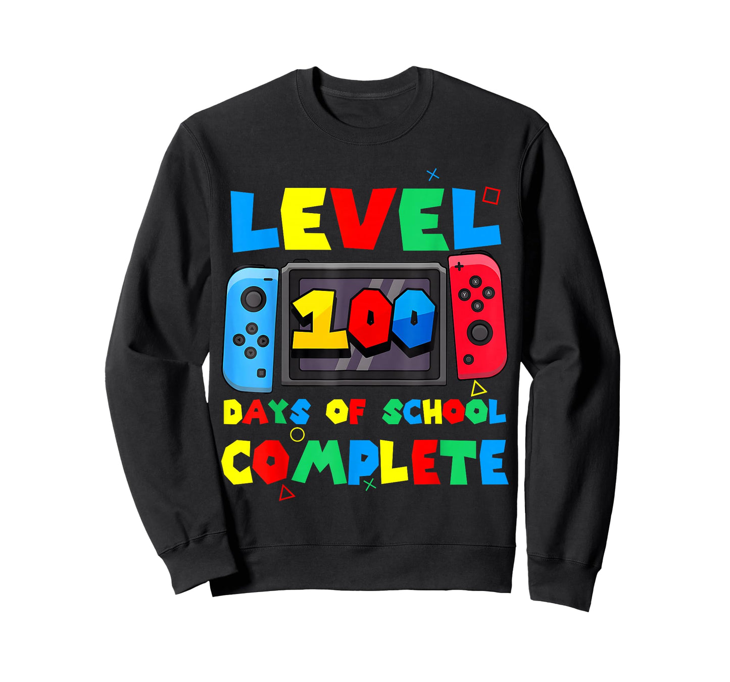 Game Controller Level 100 Days of School Complete Boys Girls T-Shirt