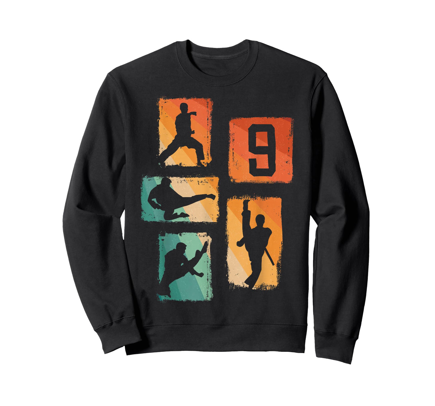 9th Birthday Karate Taekwondo 9 Years Old Boy Martial Arts T-Shirt
