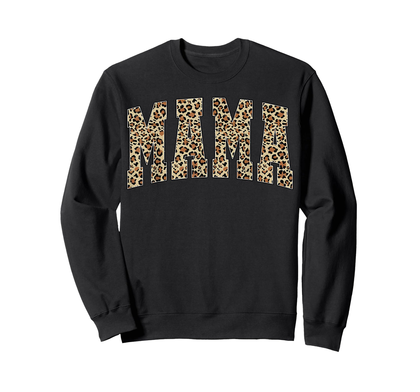 Retro Varsity Mama Mom Leopard Cheetah Mother's Day T-Shirt