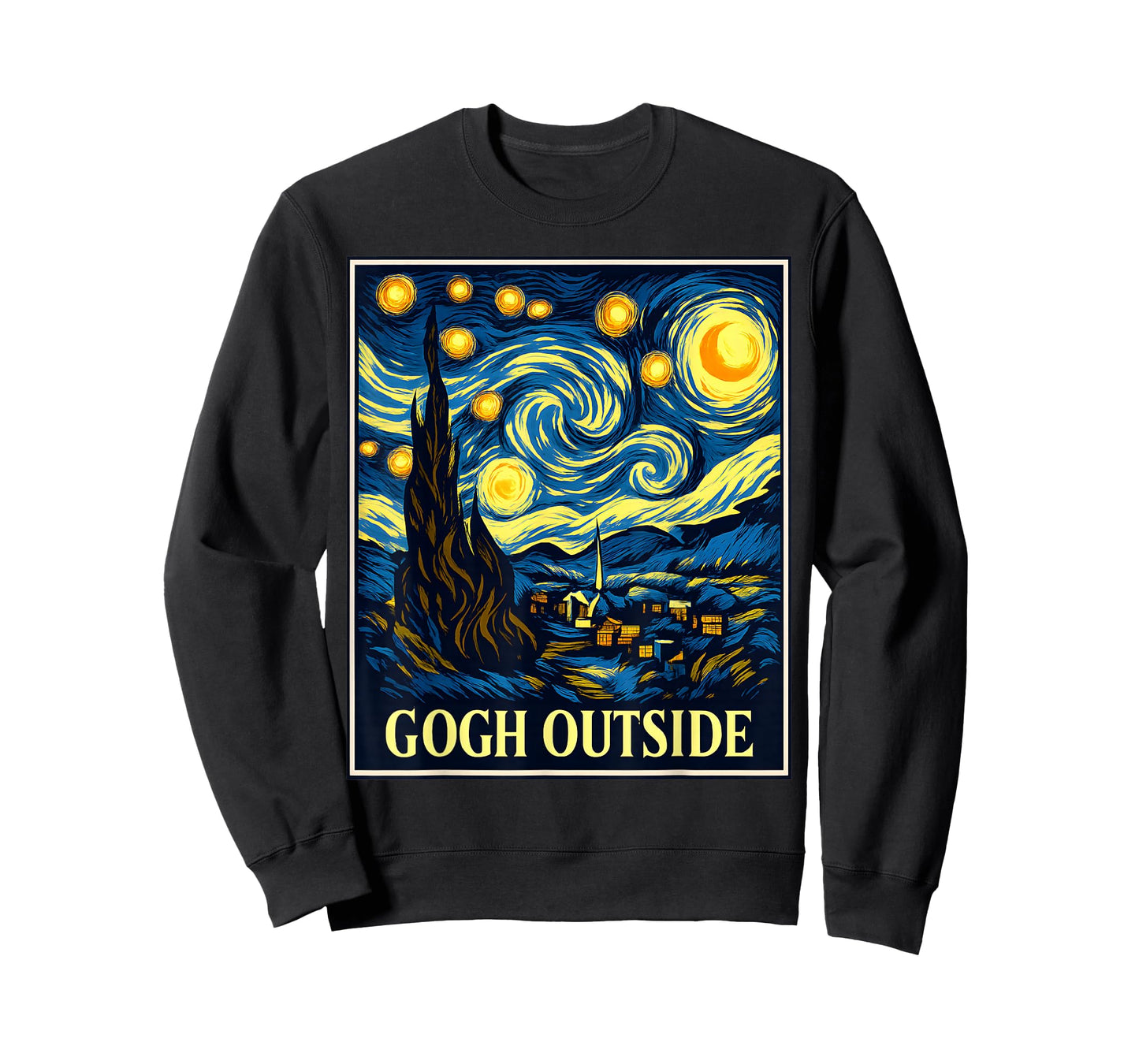 Gogh Outside Starry Starry Night Vincent Van Gogh T-Shirt T-Shirt