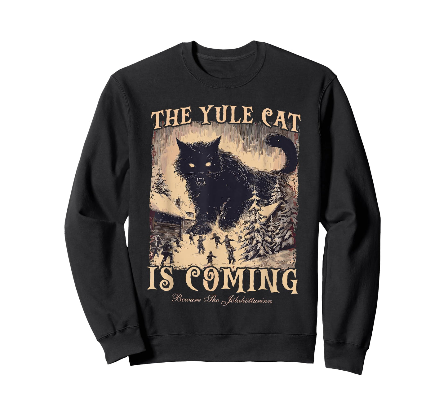 The Yule Cat is Coming Icelandic Christmas Cat Mom Cat Lover T-Shirt