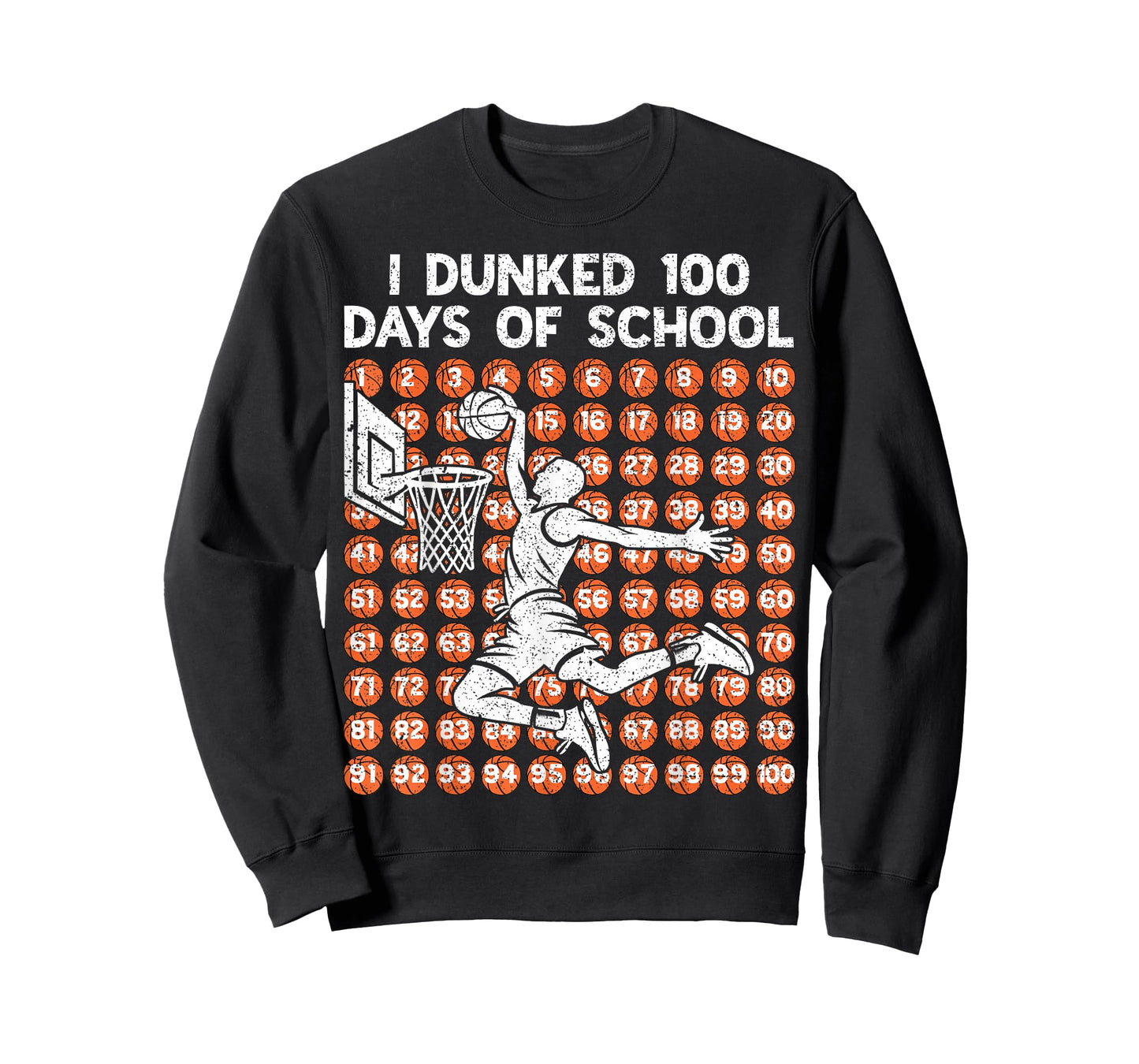 100 Days of School I Dunked 100 Days Basketball 100th Day T-Shirt