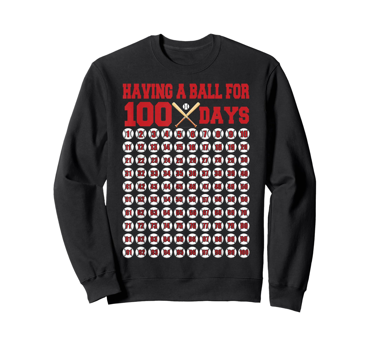 100 Days of School Boys Kids 100th Day of School Baseball T-Shirt