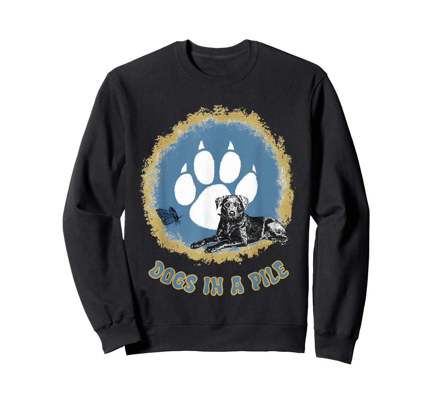 Dogs in A Pile Funny for Men Women T-Shirt