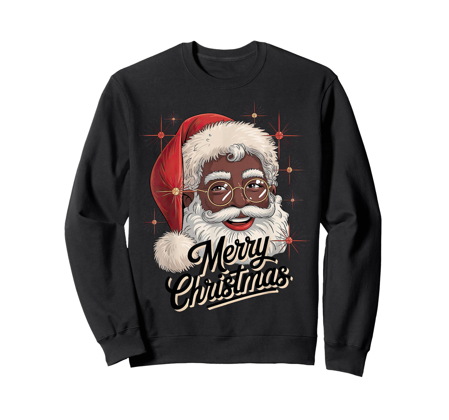 African American Santa Christmas Black Xmas T-Shirt