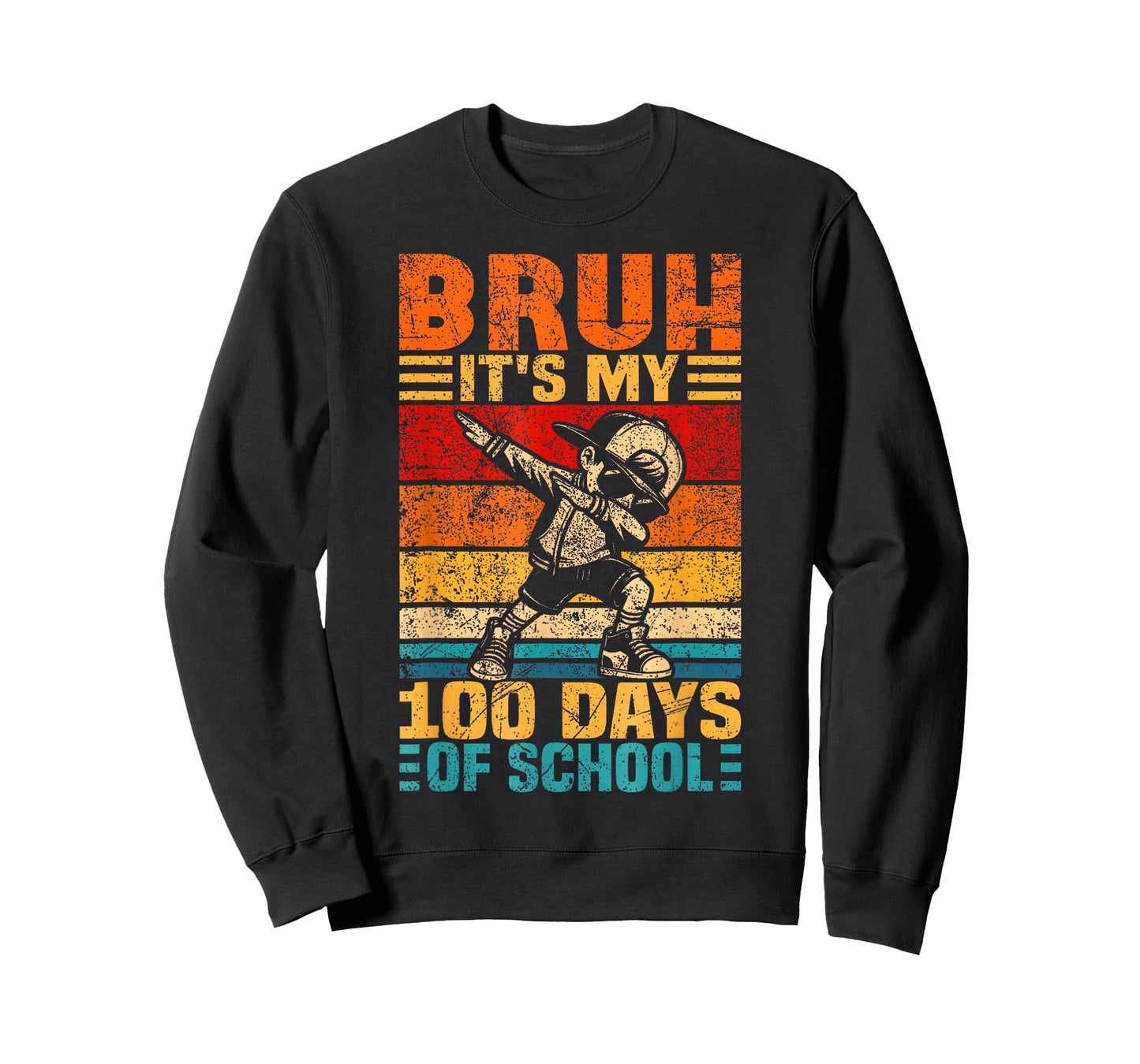 Bruh Its My 100 Days of School Boys 100th Day of School T-Shirt