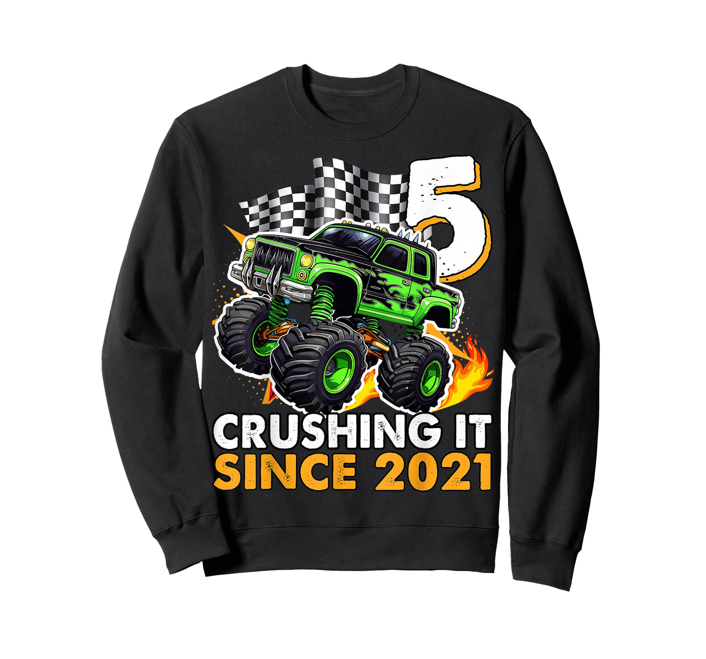 5 Year Old Monster Truck 5th Birthday boy T-Shirt