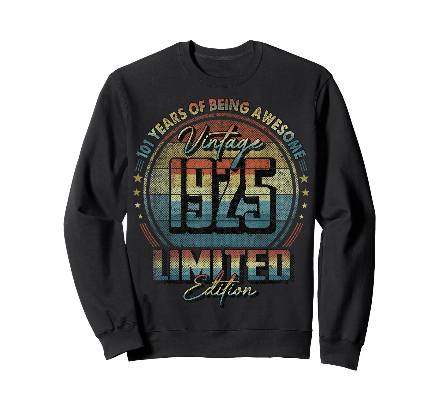 Vintage 1925 Limited Edition 101 Year Old 101st Birthday T-Shirt