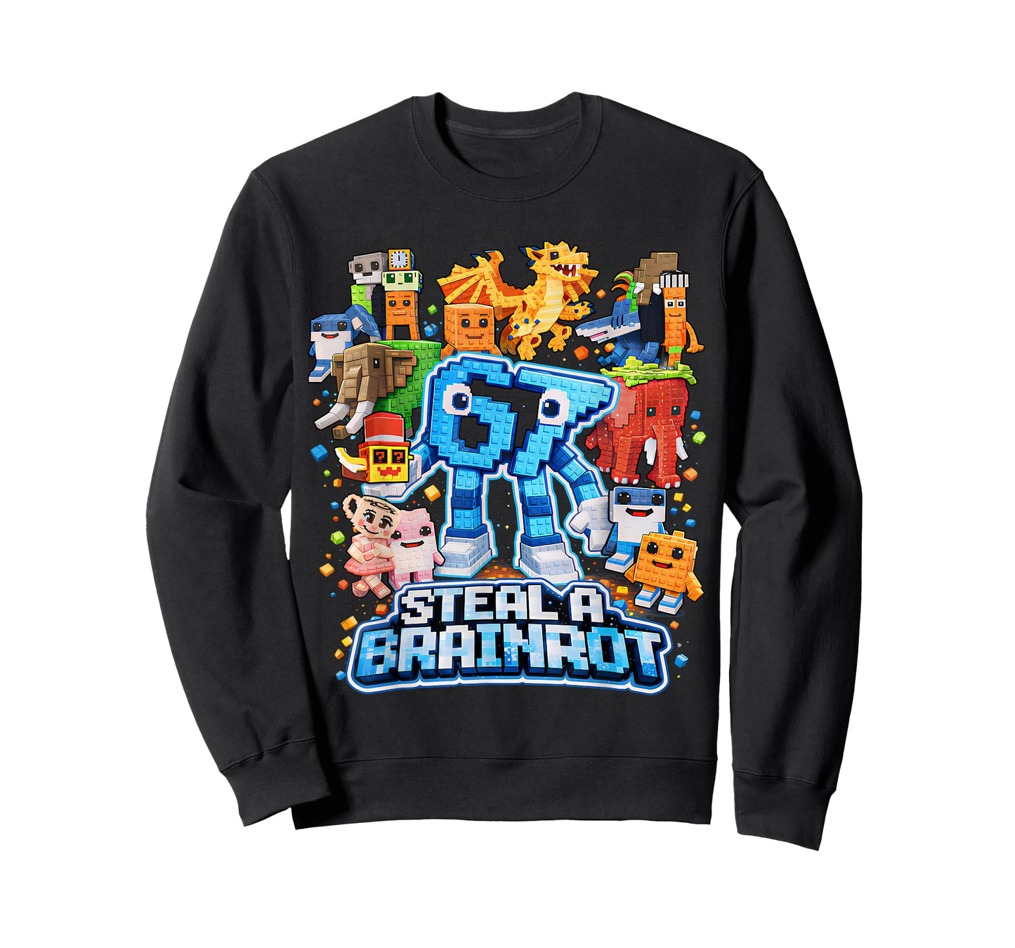 Six Seven 67 Steal a Brainrot Meme Gifts for Boys Kids Teen T-Shirt
