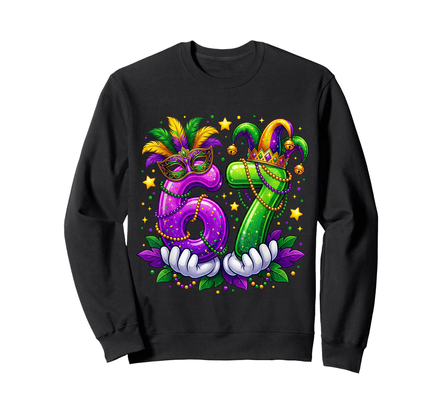 Six Seven Mardi Gras 67 6 7 New Orleans Men Women T-Shirt