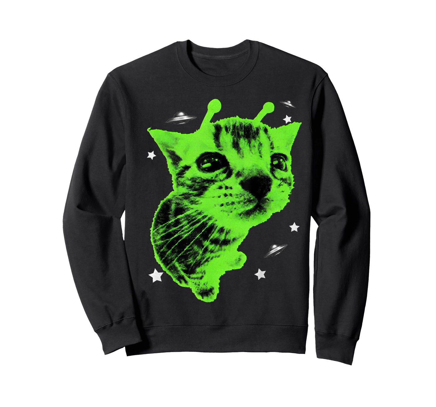 Glerp Glorp Funny Alien Cat Meme Gnarp Cat Silly Y2K Gift T-Shirt