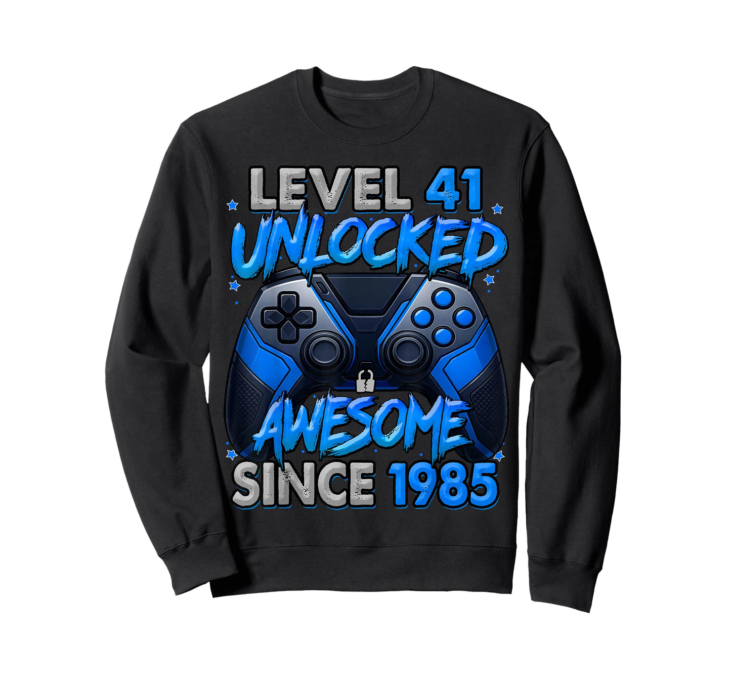 Level 41 Unlocked Awesome Since 1985 41st Birthday Gaming T-Shirt