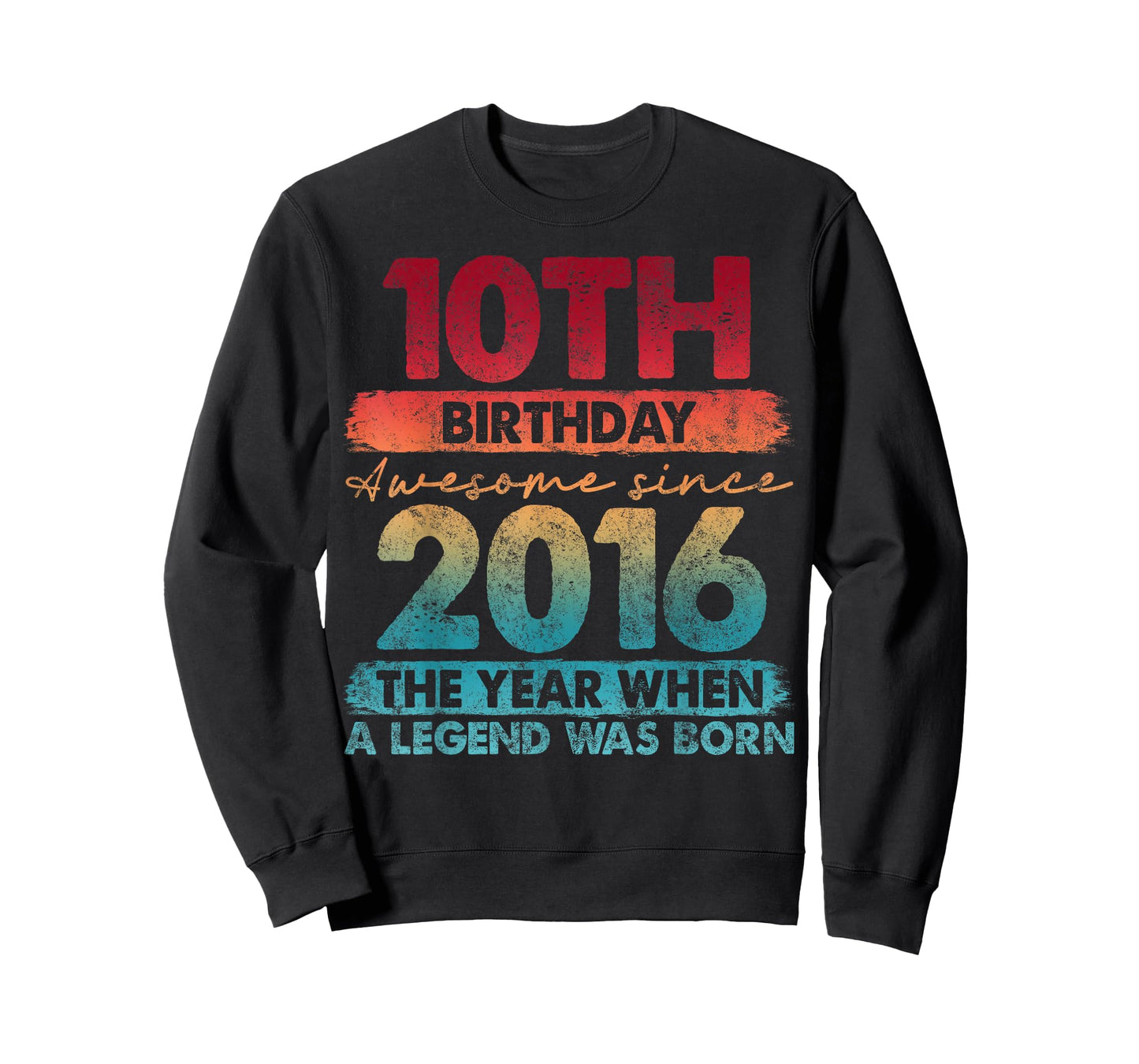 10 Year Old Gifts Vintage 2016 Limited Edition 10th Birthday T-Shirt