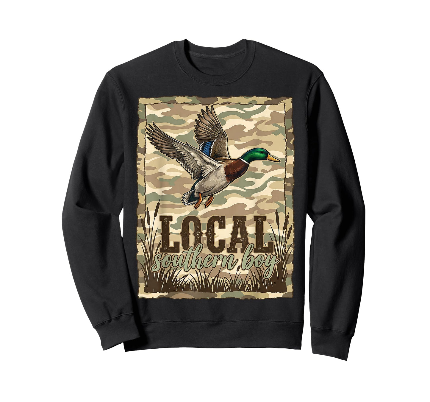 Local Southern Boy Mallard Duck Hunting Camo Outdoor Men T-Shirt