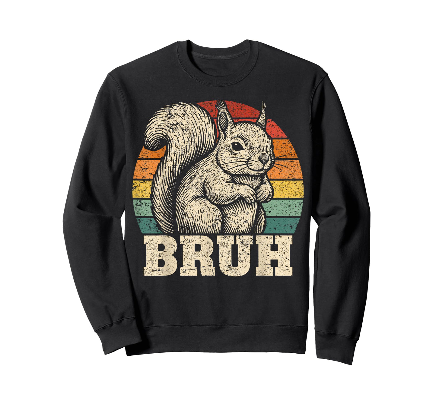 Funny Graphic Tees Squirrel Bruh for Boys Girls Men Women T-Shirt
