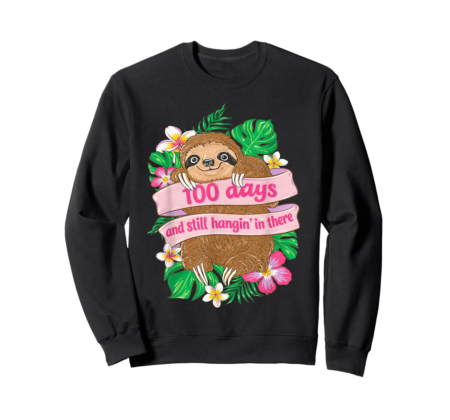 100 Days and Still Hangin in There Sloth 100th Day of School T-Shirt