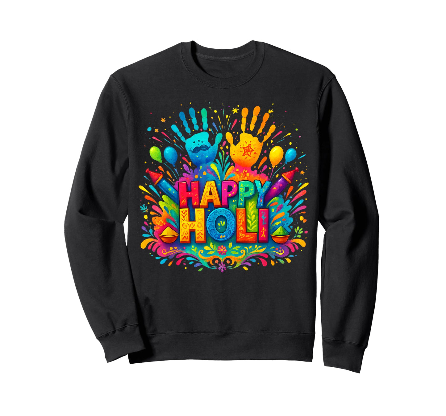 Happy Holi Festival Indian Spring Colors Family Men Women T-Shirt