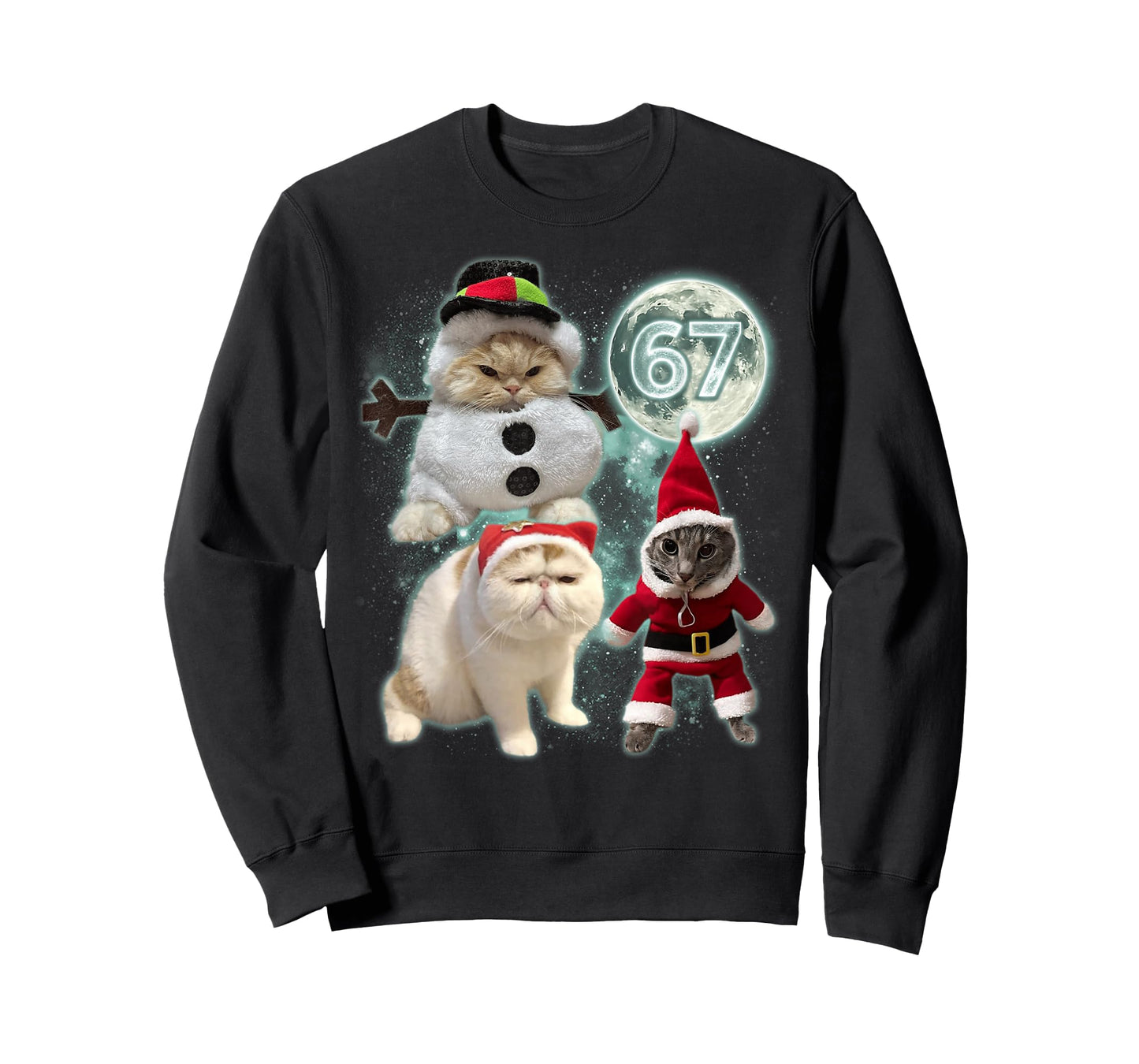 67 Days Cat Moon 67 Cat Six Seven 6 7 Meme T-Shirt