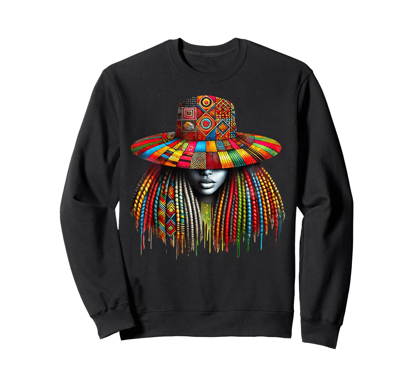 Afro Black Woman African Melanin Queen Black History Month T-Shirt