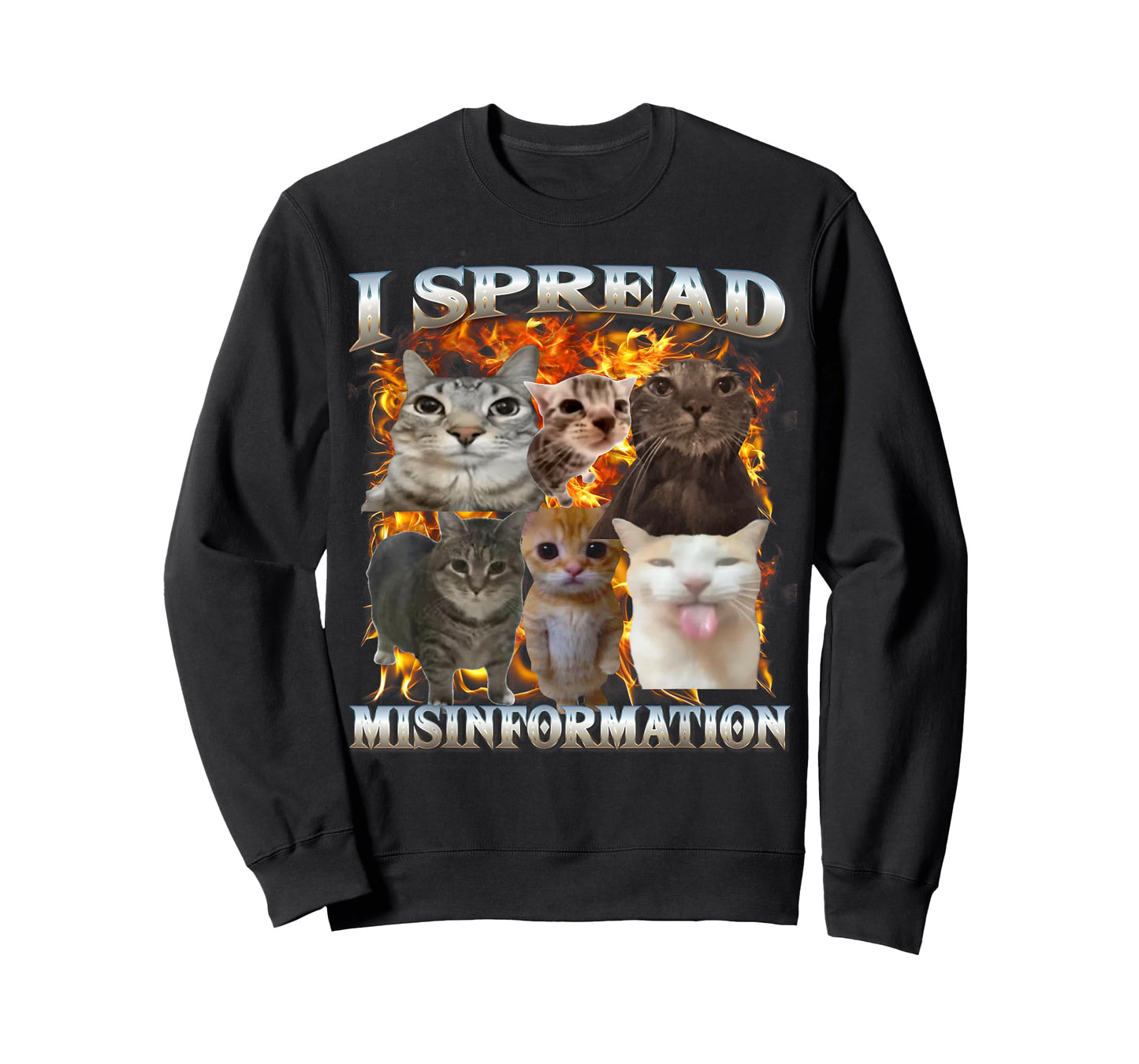 I Spread Misinformation Cat Meme Bootleg Meme Funny Memes T-Shirt