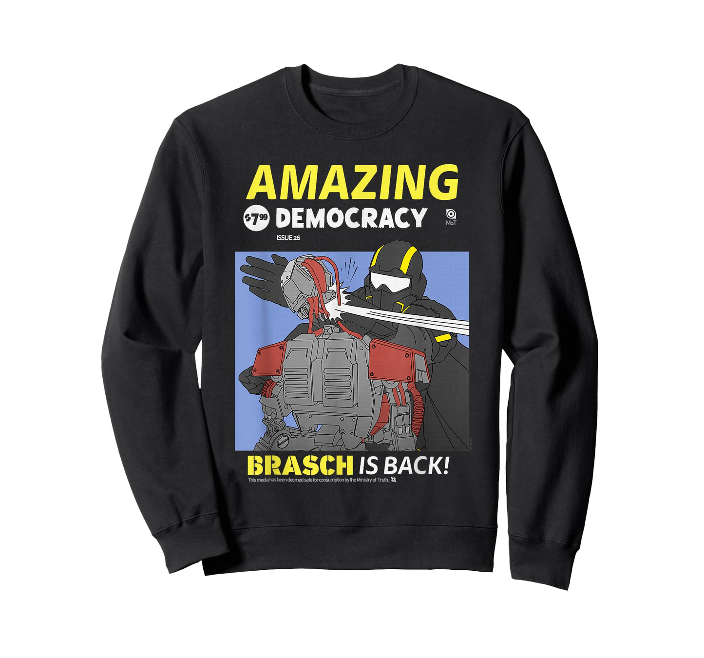 Helldivers 2 Amazing Democracy Comic Book Style Video Game T-Shirt