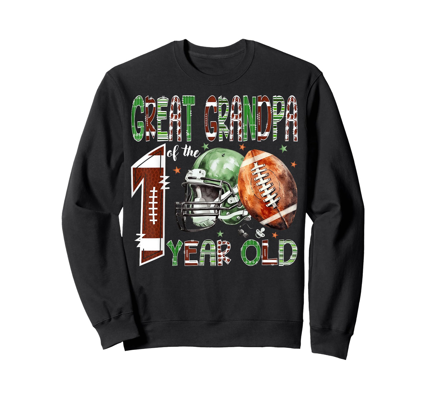 Great Grandpa of The 1 Year Old Football 1st Birthday Boy T-Shirt