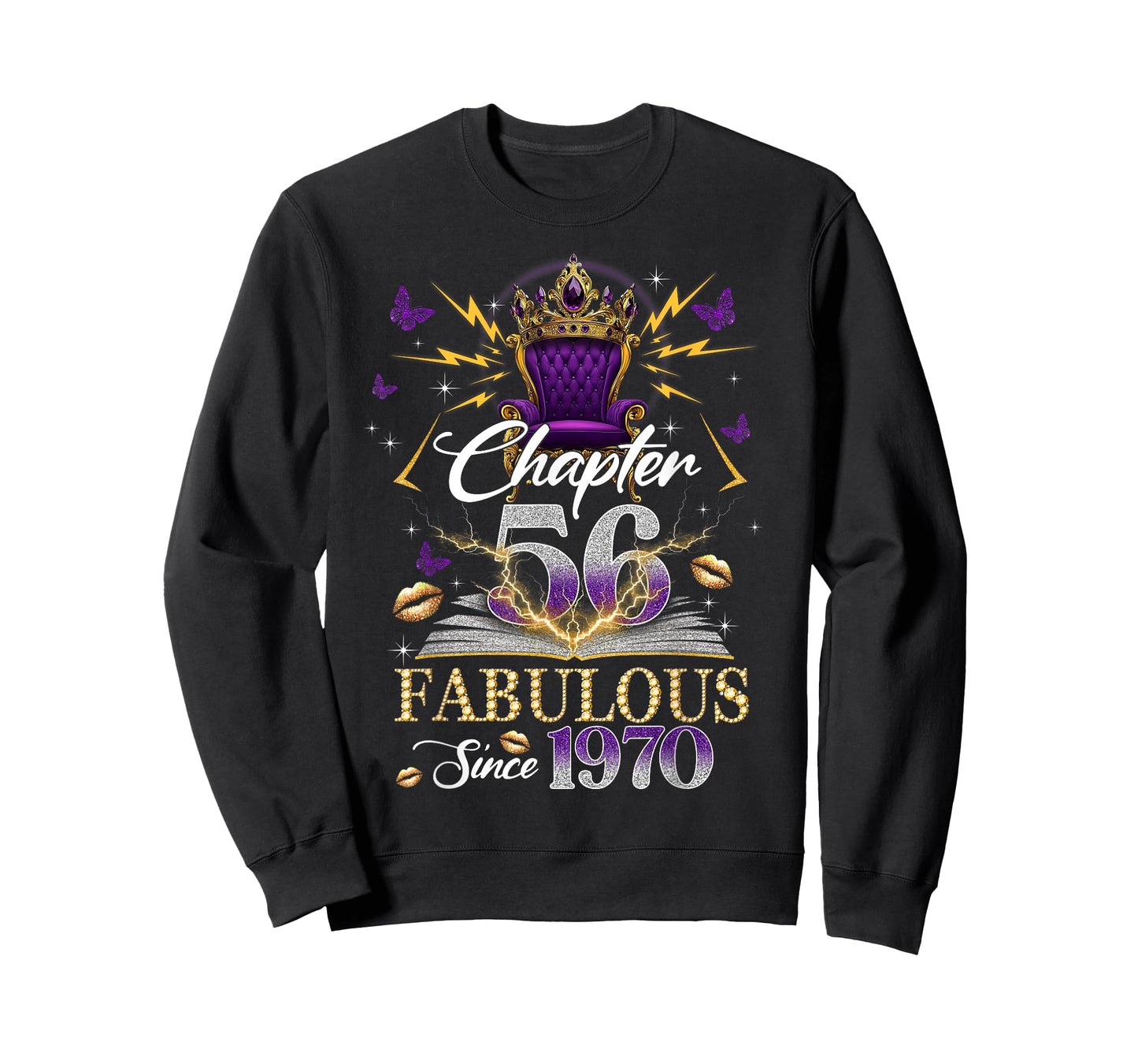 Chapter 56 Fabulous Since 1970 56th Birthday Women Girls T-Shirt