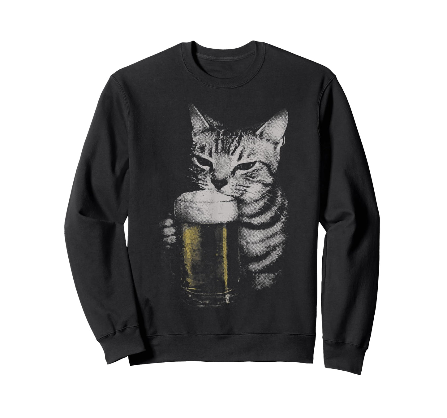 Cat Beer Y2k Vintage 90s Funny Cats Meme Fun Kitty Drunk T-Shirt