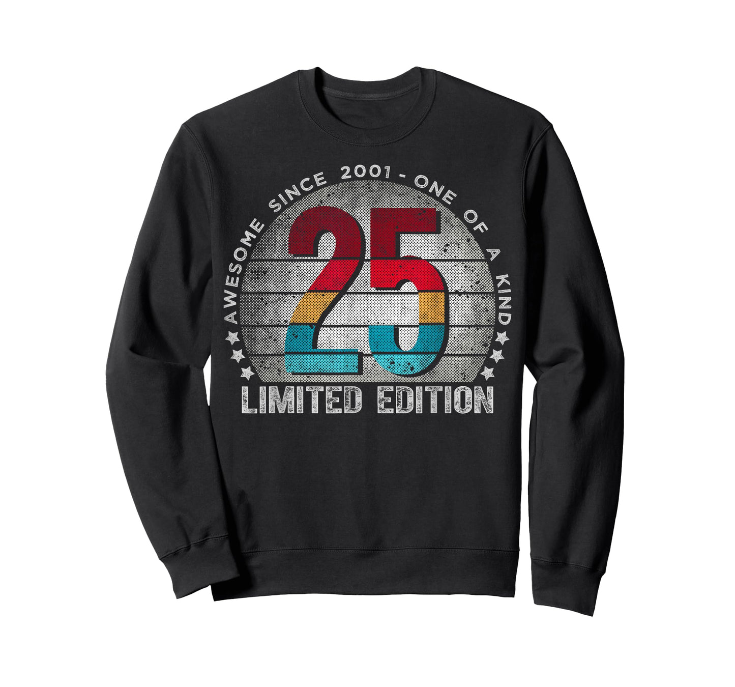 25 Year Old Gifts Vintage 2001 Limited Edition 25th Birthday T-Shirt