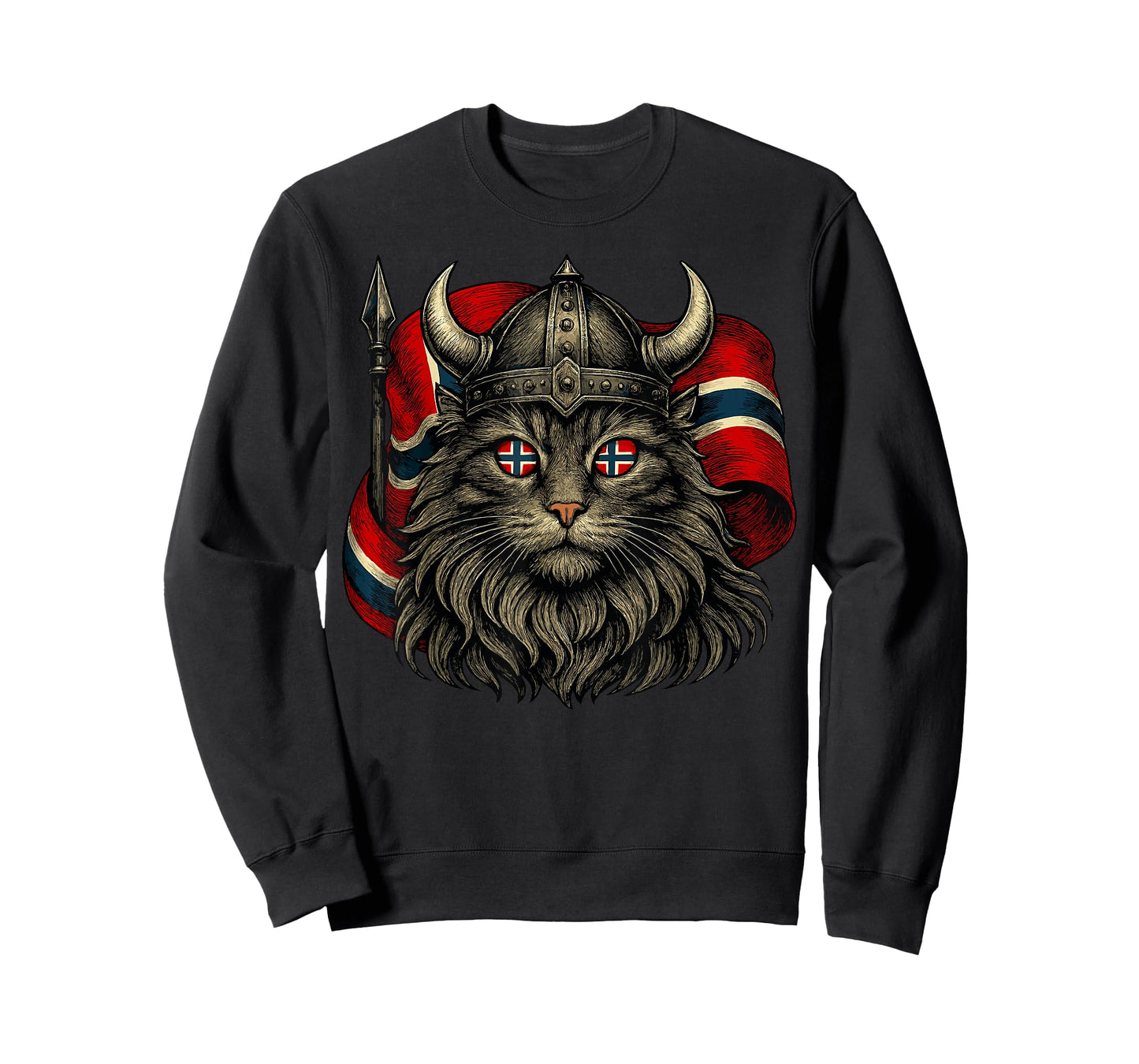 Viking Cat Norway Norwegian T-Shirt