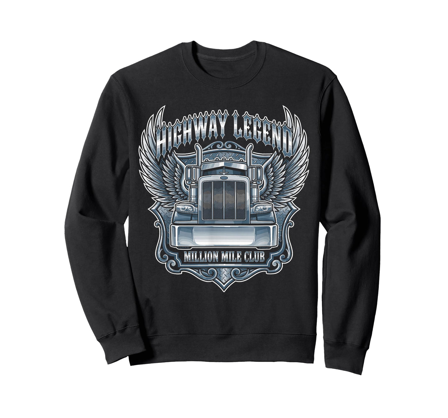 Million Mile Club Highway Legend Semi Truck Driver Trucker T-Shirt