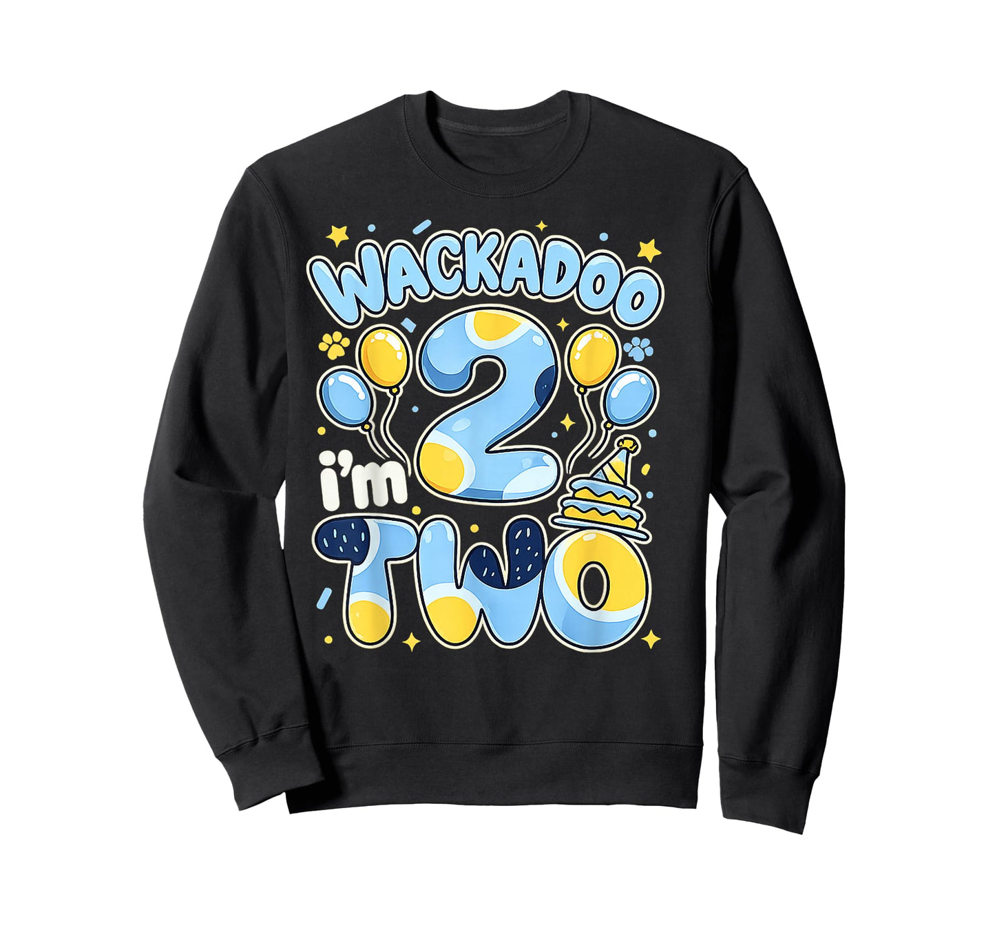 Wackadoo I'm Two 2nd Birthday Boy Toddler 2 Year Dog Lover T-Shirt