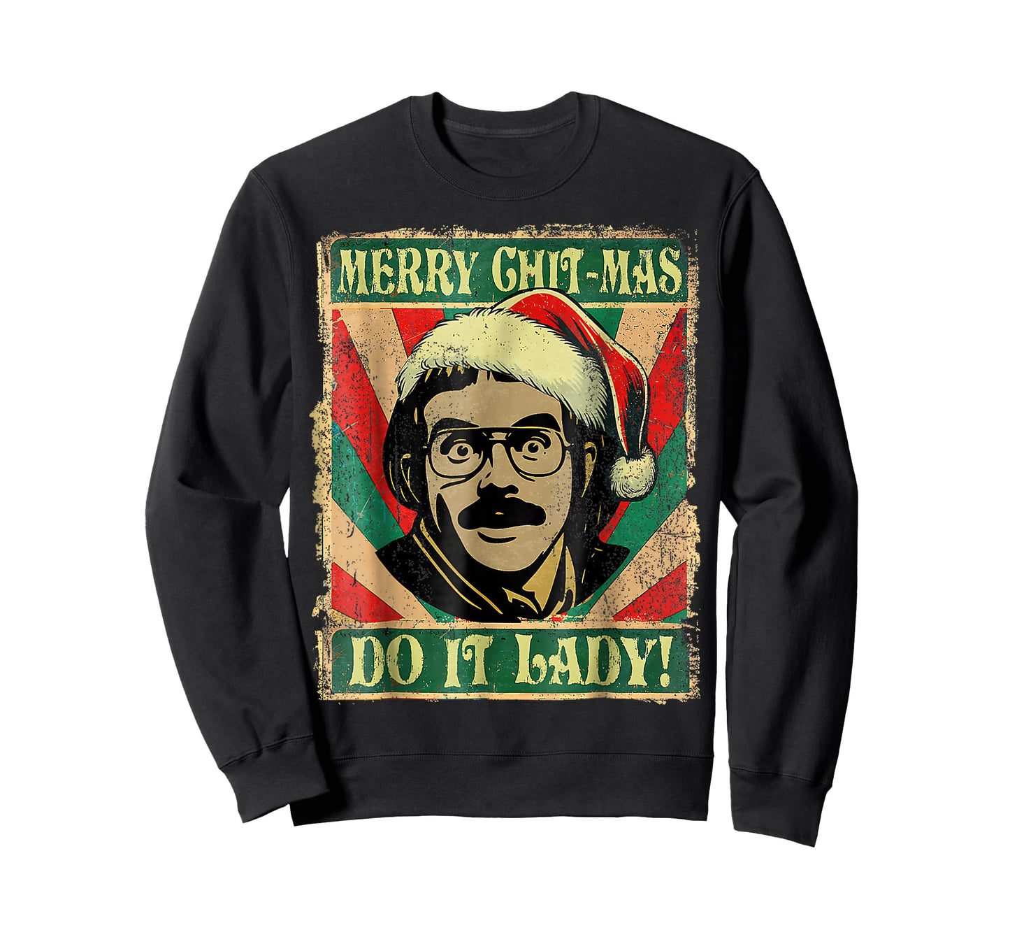 Do It Funny Chit-mas Christmas Santa Hat T-Shirt