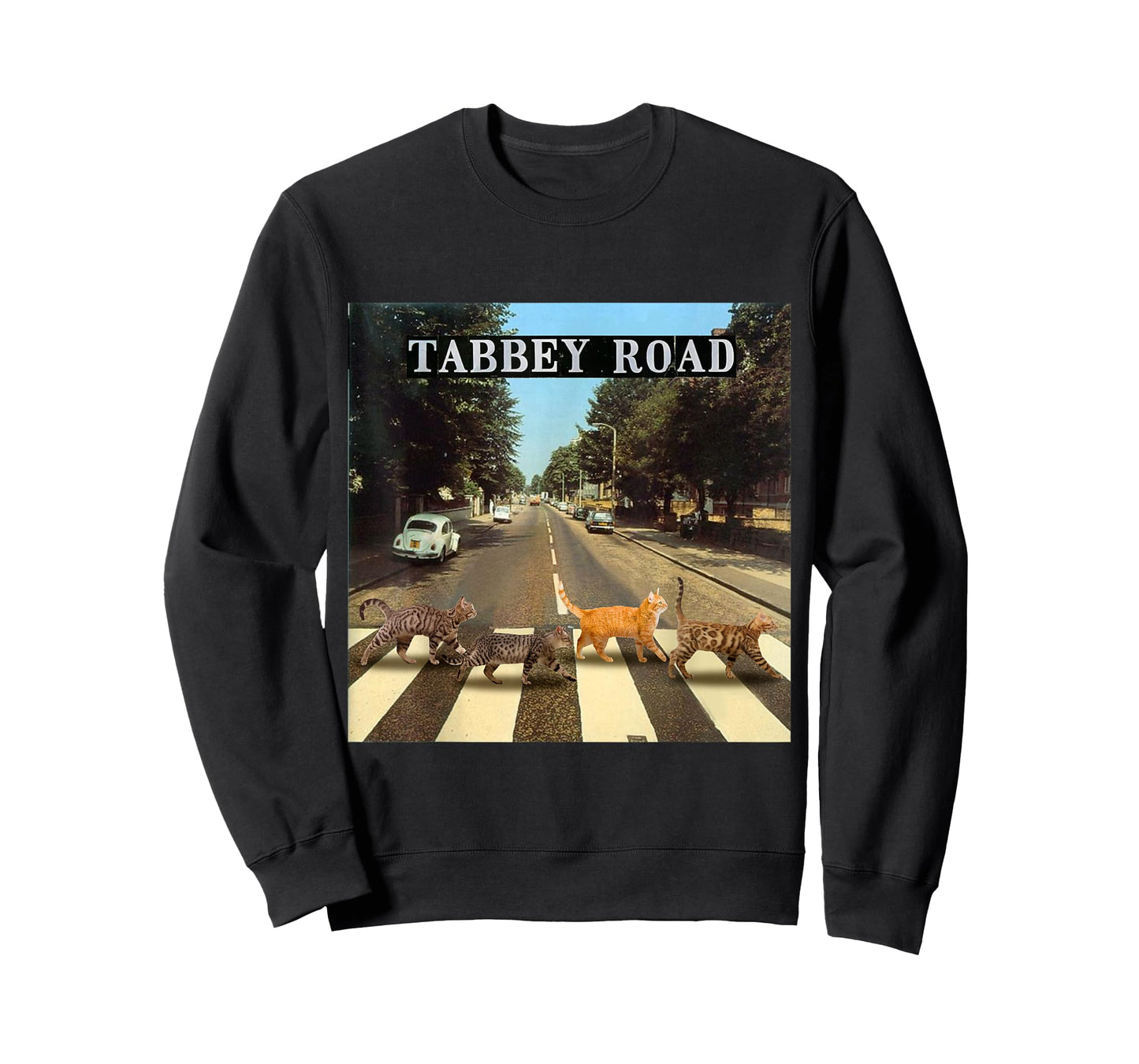 Tabby Road Cool Tabby Cats Crossing T-Shirt