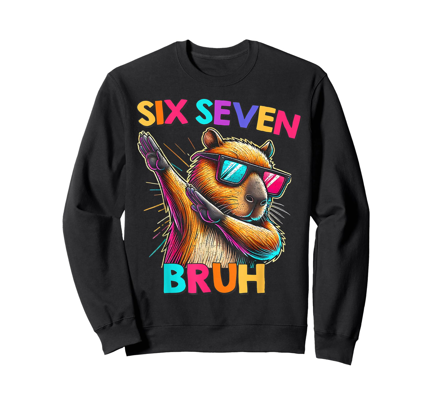 67 Meme Capybara Six Seven Bruh Capybara Kids Boys Girls T-Shirt