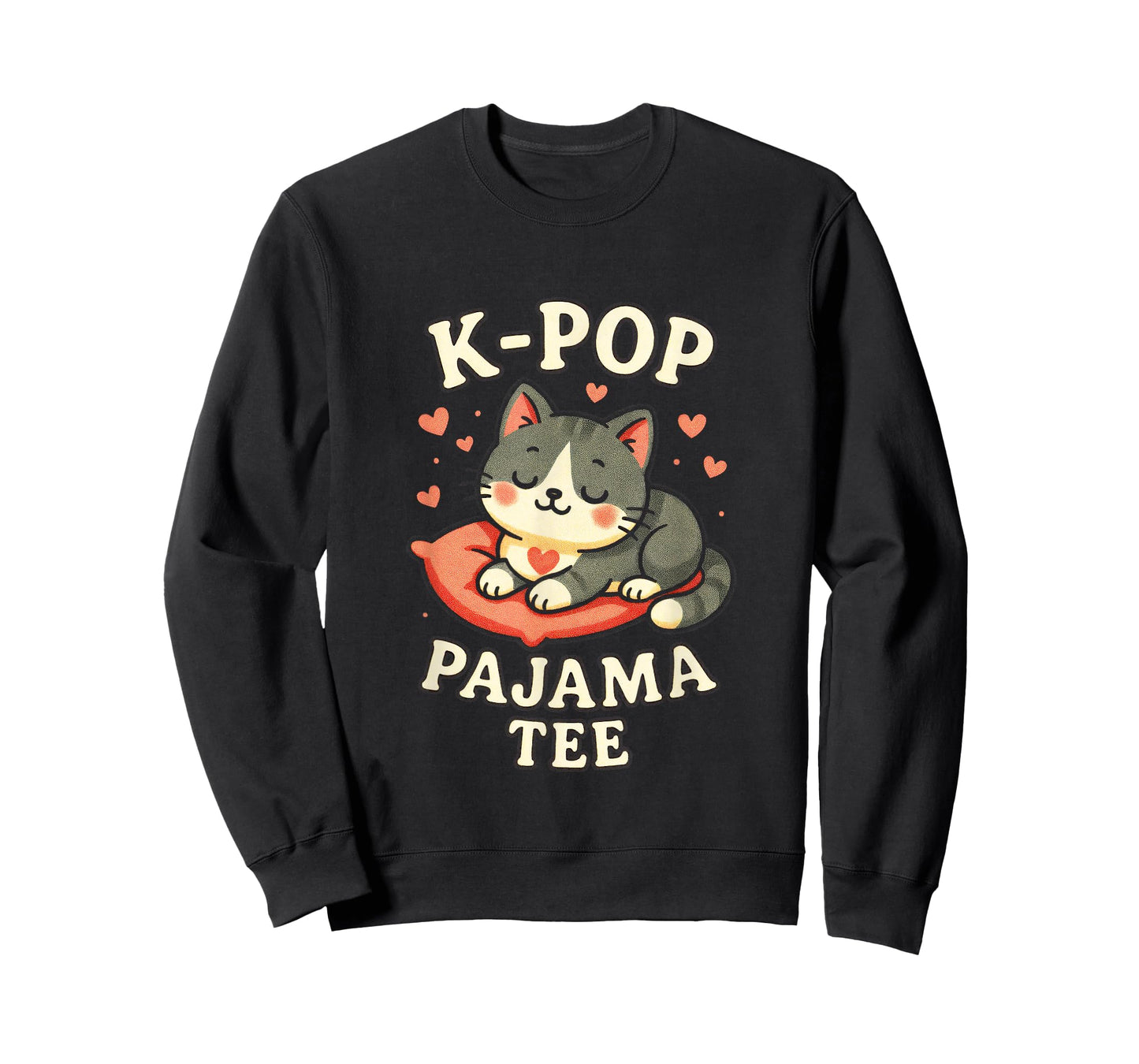 K-POP - Music Sleeping Cat Korean Pop T-Shirt