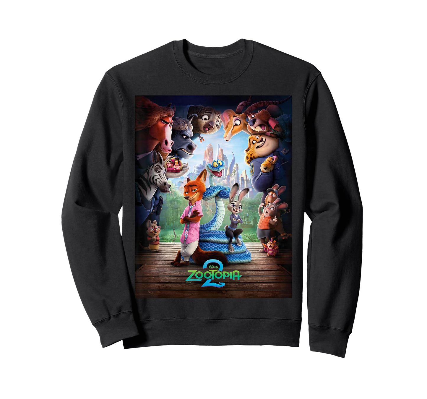 Disney Zootopia 2 Nick Judy & Gary Surrounded Poster Art T-Shirt
