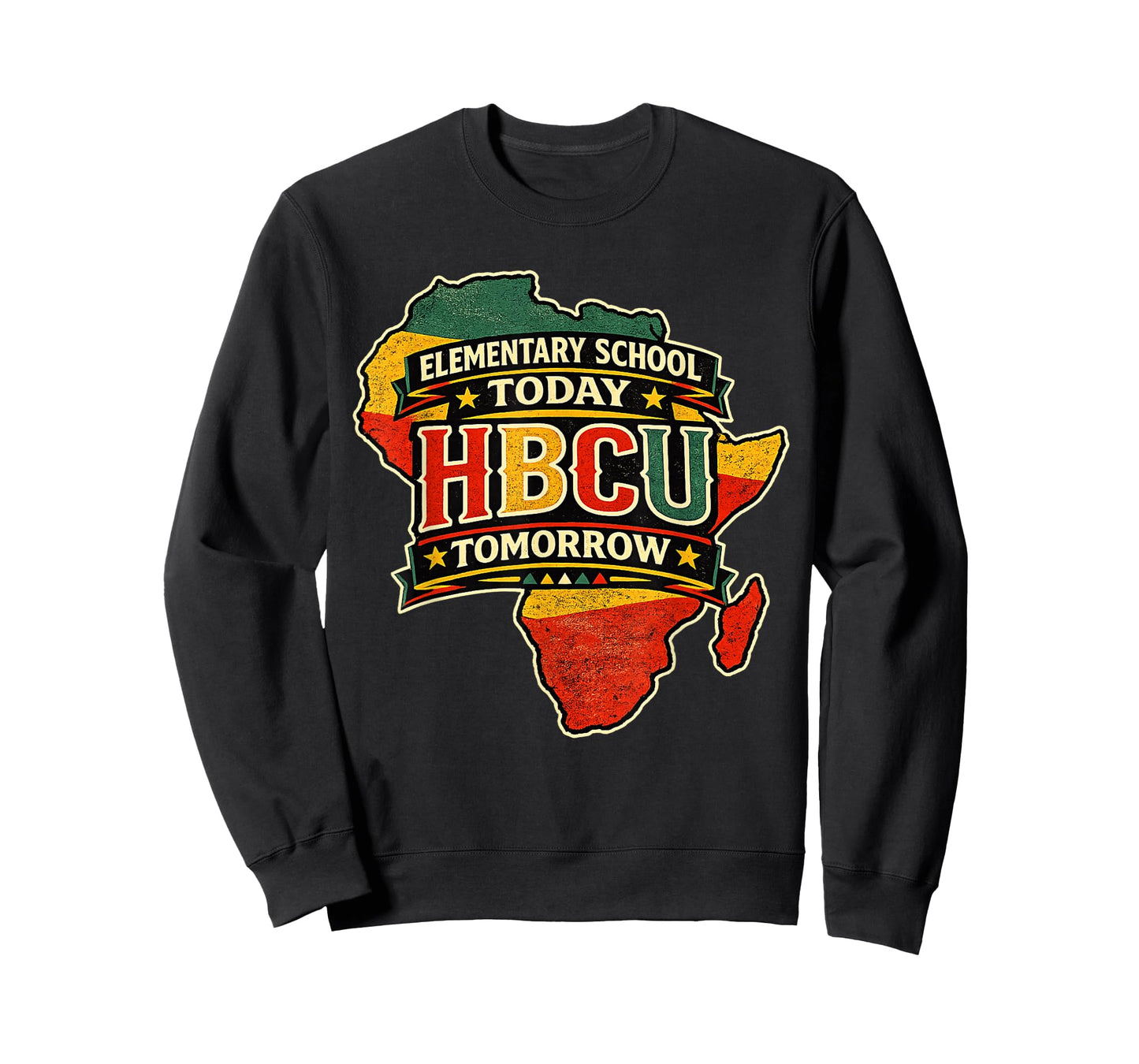 Elementary School Today HBCU Tomorrow Africa Map T-Shirt