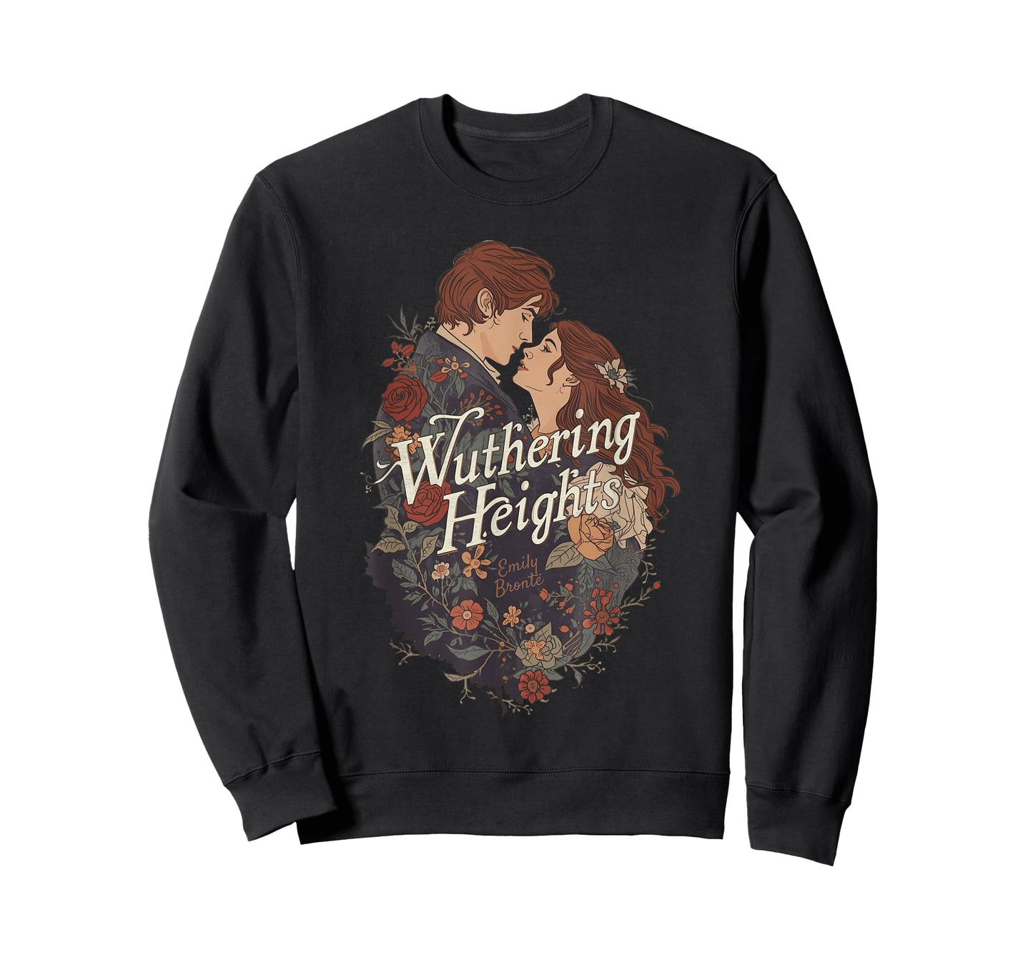 Wuthering Heights, Emily Bronte and Heathcliff Lovers T-Shirt